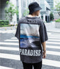 European and American trend plus size loose men and women with bf wind reflective T-shirt