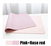 Double-Sided Heterochromatic Oversized Leather Table Mat