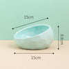 Oblique Mouth Ceramic Pet Bowl