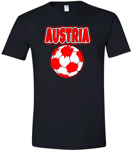 Austria Soccer Adult Gildan Soft Shirt