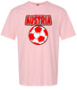 Austria Soccer Adult Gildan Soft Shirt