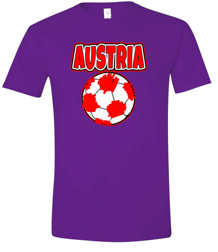 Austria Soccer Adult Gildan Soft Shirt