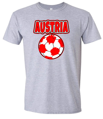 Austria Soccer Adult Gildan Soft Shirt
