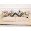Retro Bird Cotton Linen Car Pillowcase Sofa Cushion