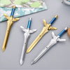 Angel Wing Sword Gel Pen Gold Silver Sword Black Gel Pen