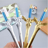 Angel Wing Sword Gel Pen Gold Silver Sword Black Gel Pen