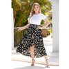 Printed Fringed Holiday Beach Plus Size Skirt