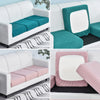 Polar Fleece Sofa Cushion Pure Color Stretch Full Cover Sponge Cushion Cover