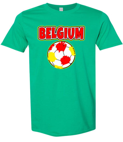 Belgium Soccer Adult Gildan Soft Shirt