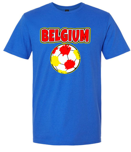 Belgium Soccer Adult Gildan Soft Shirt
