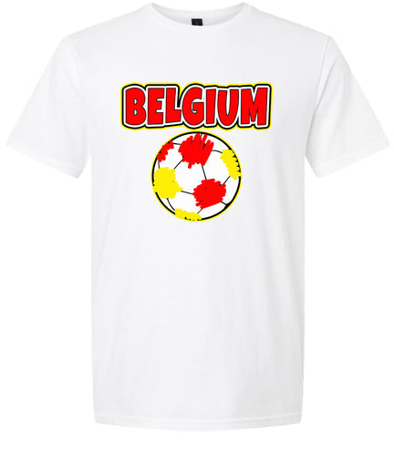 Belgium Soccer Adult Gildan Soft Shirt
