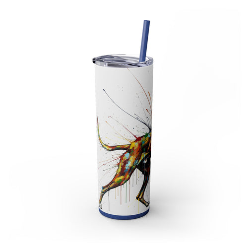Skinny Tumbler with Straw – 20 oz Stainless Steel Cup