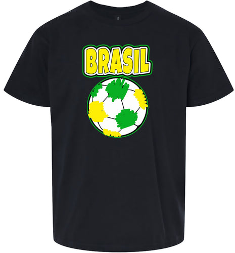 Brazil Soccer Children's Gildan Soft Shirt