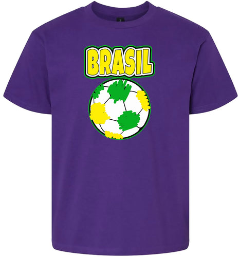 Brazil Soccer Children's Gildan Soft Shirt
