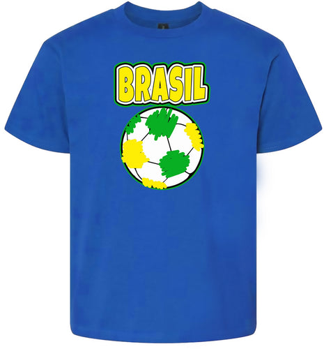 Brazil Soccer Children's Gildan Soft Shirt