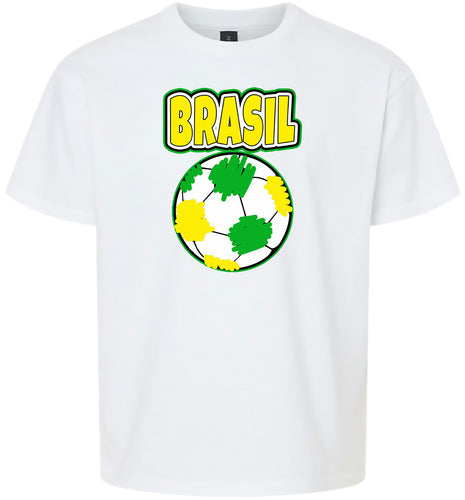 Brazil Soccer Children's Gildan Soft Shirt