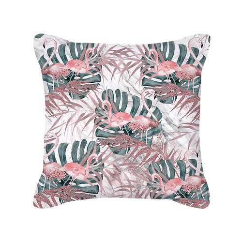 Nordic Style Rose Gold Pink Geometric Square Pillow Cushion Cover