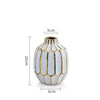 Fashion White Ceramic Blank Space Vase Hydroponic Dried Flowers