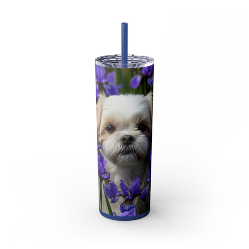 Skinny Tumbler with Straw – 20 oz Stainless Steel Cup