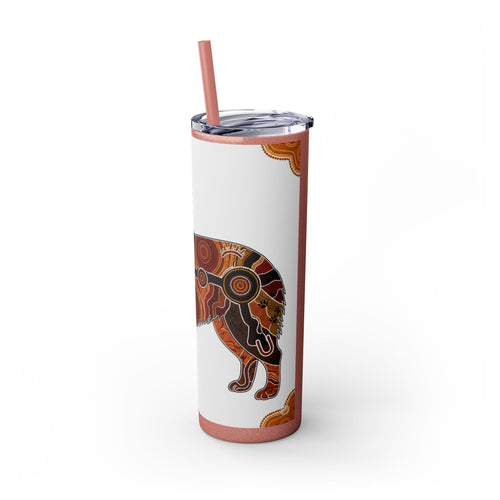 Skinny Tumbler with Straw – 20 oz Stainless Steel Cup