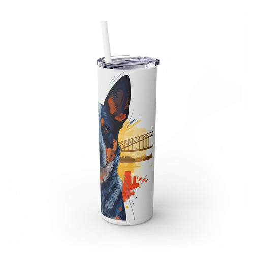 Skinny Tumbler with Straw – 20 oz Stainless Steel Cup