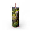 Skinny Tumbler with Straw – 20 oz Stainless Steel Cup