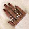 Personalized Moon Cross Simple Ring