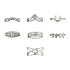 Personalized Moon Cross Simple Ring