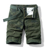 Men Red Summer Thin Print Striped Cargo Shorts