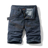 Men Red Summer Thin Print Striped Cargo Shorts