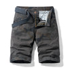 Men Red Summer Thin Print Striped Cargo Shorts