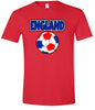 England Soccer Adult Gildan Soft Shirt