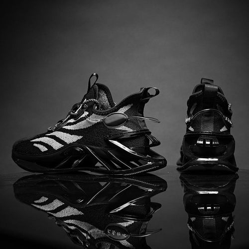 Blade Shoes Mens New Mens Shoes Spring Breathable White Shoes Versatile Fashionable Shoes Sshock Absorption Running Mesh Sports Shoes