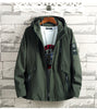 Spring And Autumn Fattening Plus Size Hooded Windbreaker