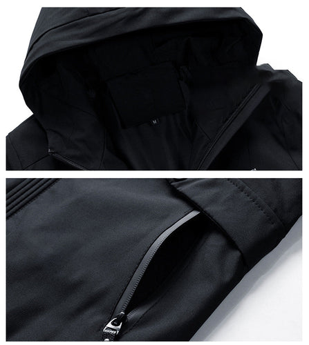 Spring And Autumn Fattening Plus Size Hooded Windbreaker