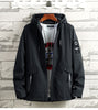 Spring And Autumn Fattening Plus Size Hooded Windbreaker