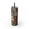 Skinny Tumbler with Straw – 20 oz Stainless Steel Cup