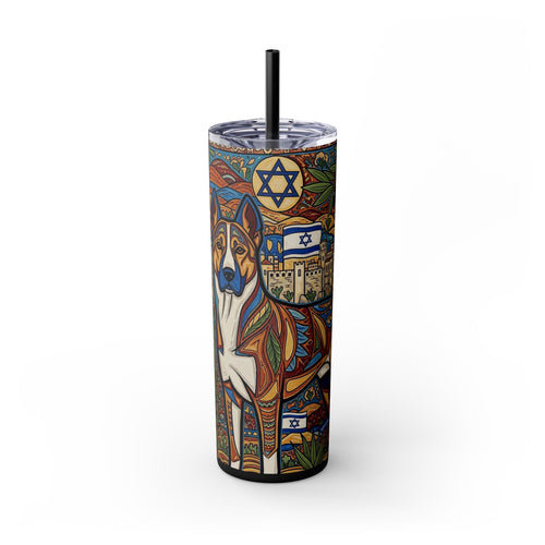 Skinny Tumbler with Straw – 20 oz Stainless Steel Cup