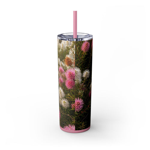 Skinny Tumbler with Straw – 20 oz Stainless Steel Cup