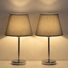 Bedside Lamp Bedroom Warm Hotel Guest Room Study Decoration Wrought Iron Cloth Cover With USB Charging Function Bedside Table Lamp
