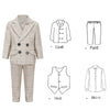 Flower Girl Dress Boy Small Suit Suit Handsome British Three-Piece Suit