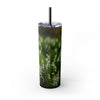 Skinny Tumbler with Straw – 20 oz Stainless Steel Cup
