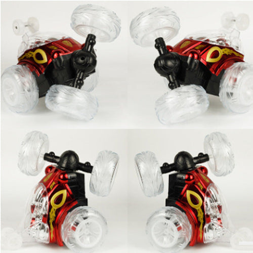 Remote Control Car Dump Truck Off-Road Remote Control Car Racing Light Children'S Toy Car Roll Stunt Car Stall Toy