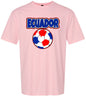Ecuador Soccer Adult Gildan Soft Shirt