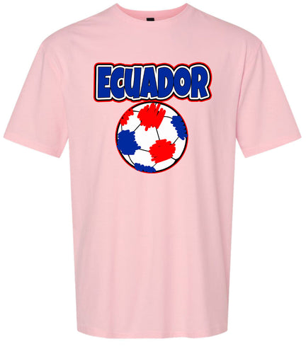 Ecuador Soccer Adult Gildan Soft Shirt
