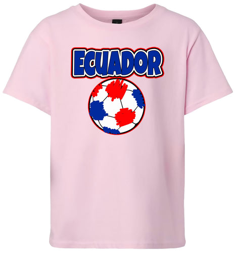 Ecuador Soccer Children's Gildan Soft Shirt