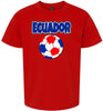 Ecuador Soccer Children's Gildan Soft Shirt