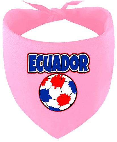 Ecuador Soccer Pet Bandana
