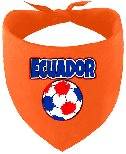 Ecuador Soccer Pet Bandana