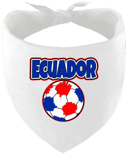 Ecuador Soccer Pet Bandana